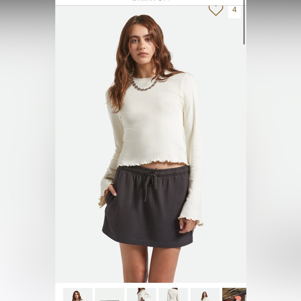 BRIXTON Carefree Skirt NWT M